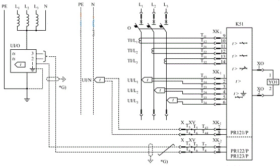 DW16-1600A万能断路器接线方法